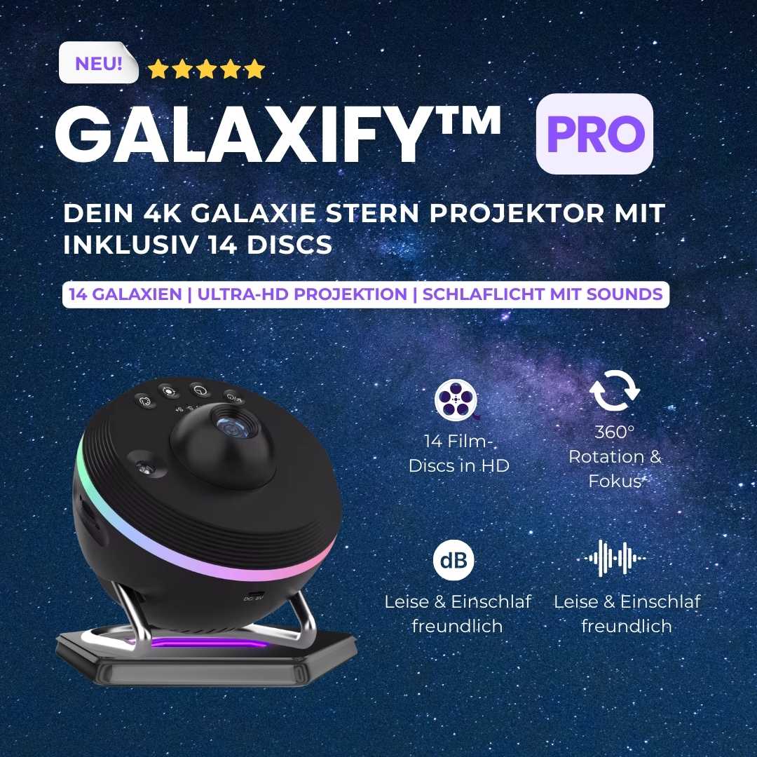 Galaxify™ Pro 4K – Dein Sternenhimmel in Ultra-HD
